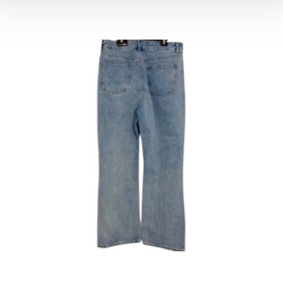 Fashion Nova Bend The Rules Slouch Fit Jeans Light Blue Wash - Size 13 - Picture 3 of 9